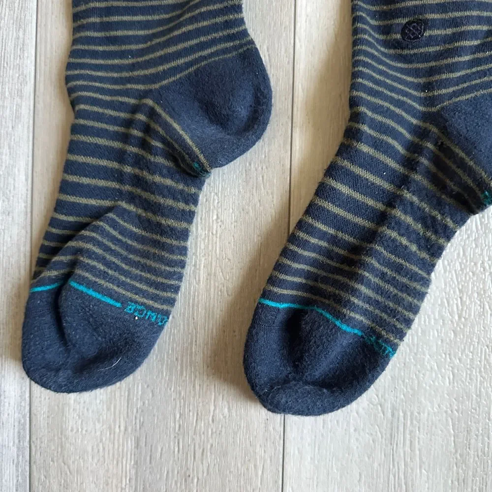Stance Infinity Quarter Sock Womens M Navy‎ Blue Casual